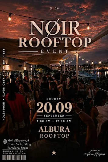NØIR | ROOFTOP PARTY OVERLOOKING THE SEA