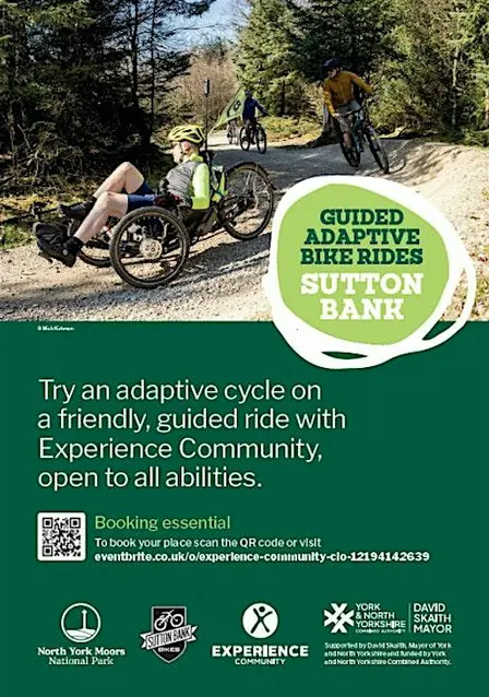 Experience Community  Adaptive Cycle Rides, Sutton Bank