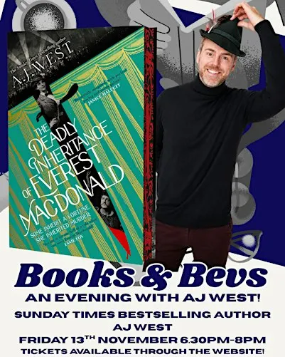 AJ West at Books & Bevs