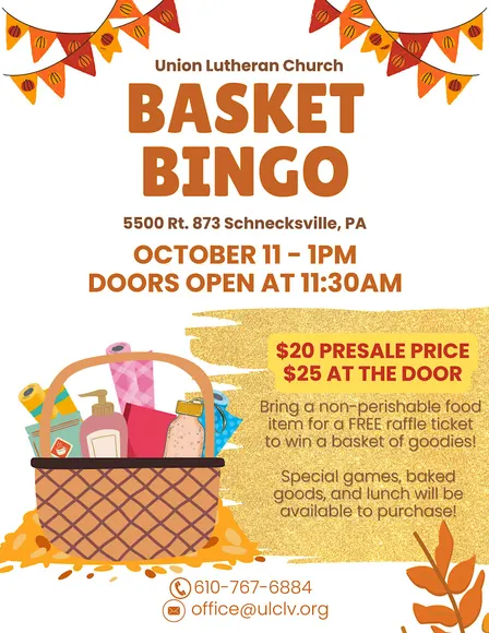 Basket/Gift Card Bingo at ULC
