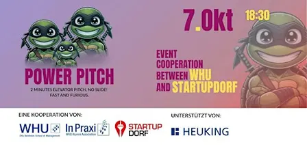 Power Pitch & Networking 2026 – powered by StartupDorf & WHU