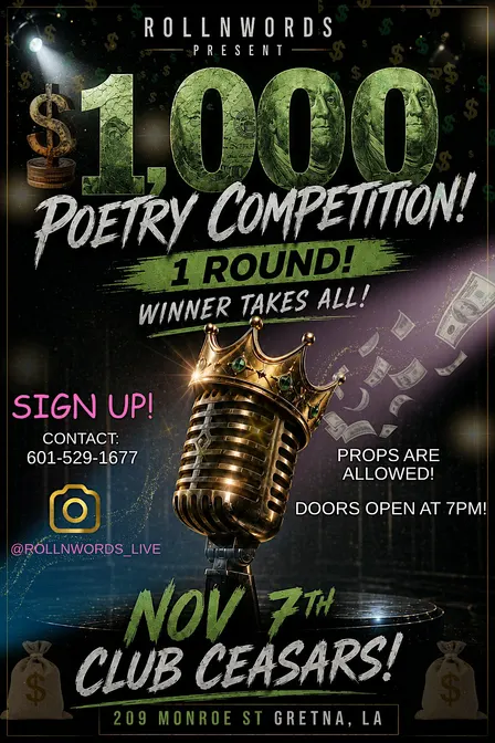 1,000 POETRY COMPETITION!