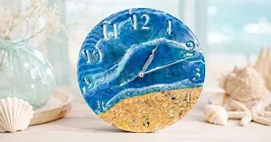 Coastal Resin Clock Class