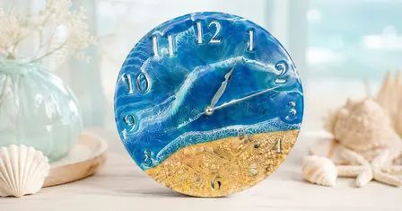 Coastal Resin Clock Class