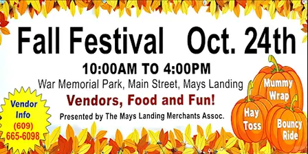 Mays Landing's 2026 Fall Festival - Vendor Registration