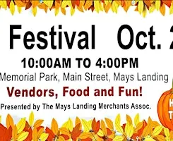 Mays Landing's 2026 Fall Festival - Vendor Registration