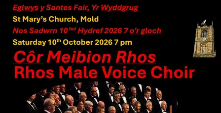 Rhos Male Voice Choir - singing in Mold, Flintshire