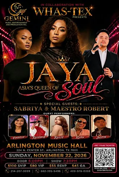 JAYA The Queen of Soul - Live in Arlington