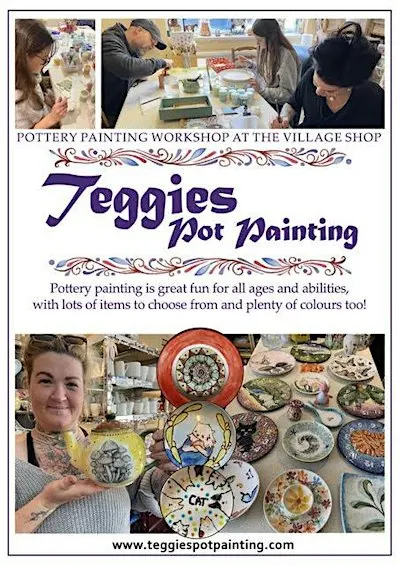 POTTERY PAINTING AT THE VILLAGE SHOP, UPPER DICKER