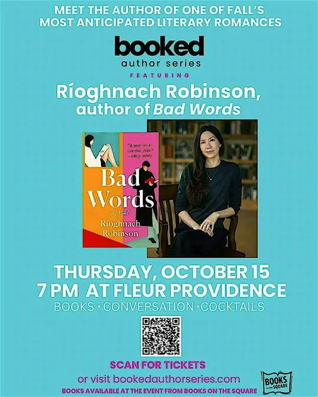 October 15 Booked Author Series with Ríoghnach Robinson