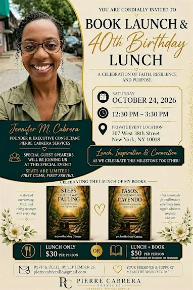 Book Launch & Celebration Lunch - Steps But No Way Falling