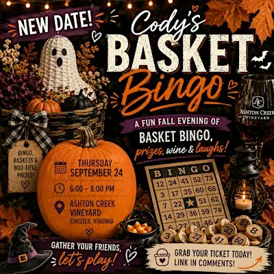 Basket Bingo with Cody at Ashton Creek Vineyard