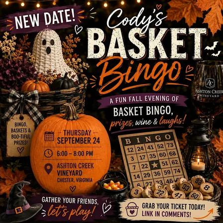 Basket Bingo with Cody at Ashton Creek Vineyard