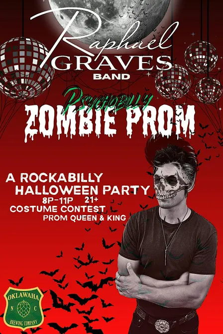 Zombie Prom Halloween with Rapheal Graves Band at Oklawaha