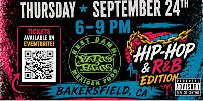 Hip Hop & RNB Music Bingo Night @ Vatos Tacos Grill & Cantina Bakersfield