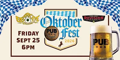 Oktoberfest Beer Dinner with Electric Eye Brewing & Revision Brewing