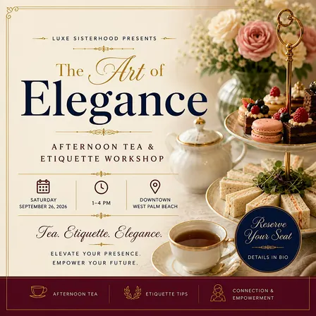 The Art of Elegance: Afternoon Tea & Etiquette Workshop