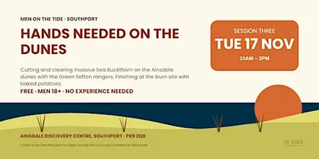 Men on the Tide — Session 3 · Tuesday 17 November · Ainsdale dunes