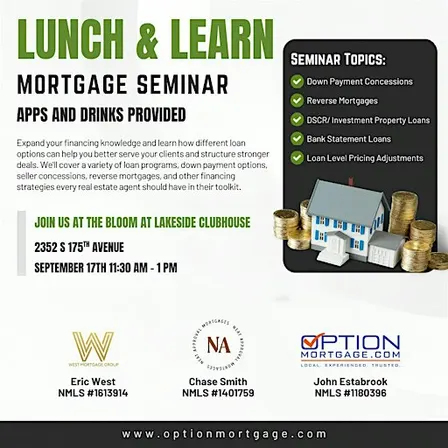More Ways to Say YES: Mortgage Lunch & Learn