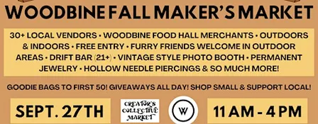 Creator's Collective x Woodbine Food Hall "Fall Maker's Market"