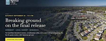 Highstreet Village Groundbreaking & Community Market