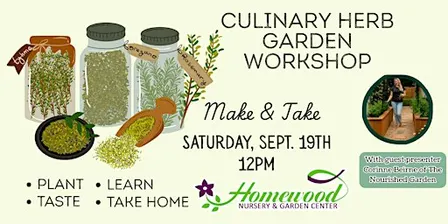 Culinary Herb Garden Workshop and Make & Take