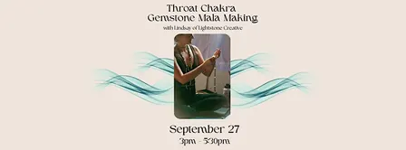 Throat Chakra Gemstone Mala Making