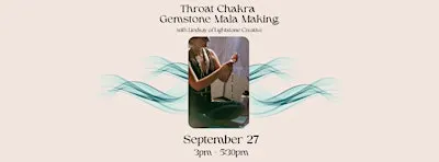 Throat Chakra Gemstone Mala Making