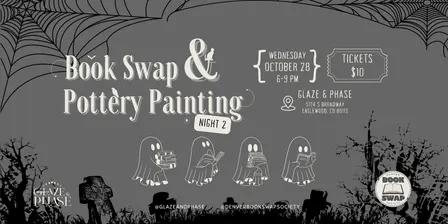 Spooky Pottery Painting & Book Swap - Night 2 (Denver)