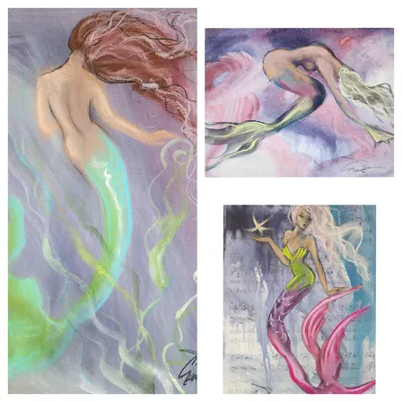 Deep Sea Watercolor Mermaids with Terry Cee