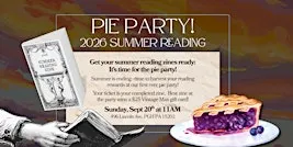 Summer Reading Finale: Pie Party & Zine Contest!
