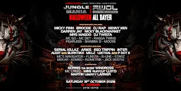 Jungle Mania meets AWOL Halloween All Dayer