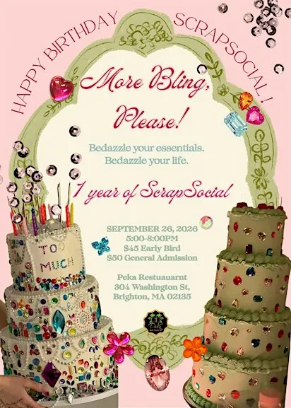 ScrapSocial: More Bling Please! Anniversary Party