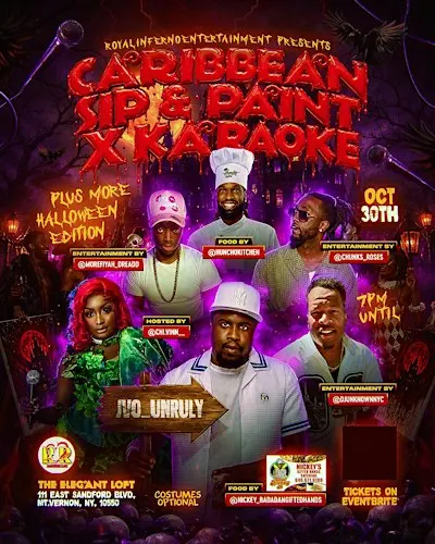 Caribbean Sip & Paint Halloween Edition