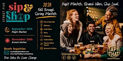 Street Five Sip & Shop at Tap That Downtown