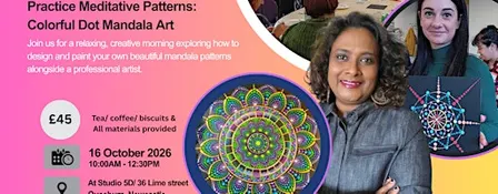 Mandala- Practice Meditative Patterns: Colourful Dot Mandala Art