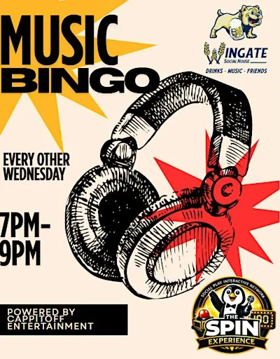 Wednesday Music Bingo at Wingate Social House