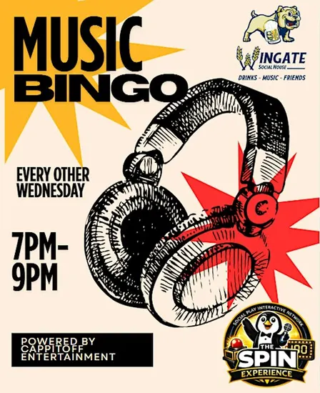 Wednesday Music Bingo at Wingate Social House