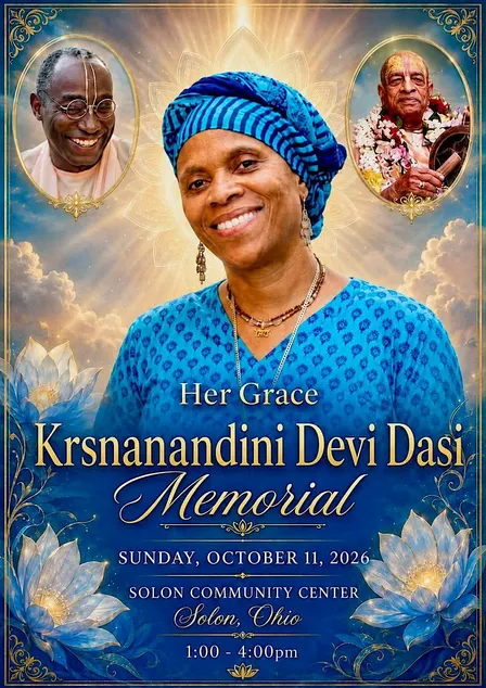 Honoring Her Grace Krsnanandini Devi Dasi