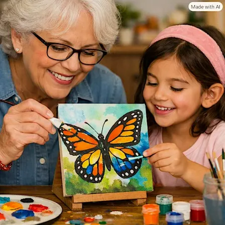 Family Art Night - Butterfly Kisses