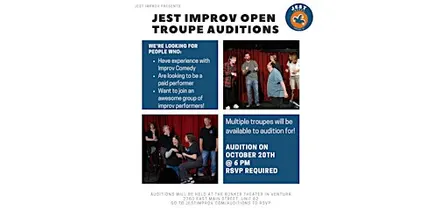 Jest Improv Open Troupe Audition!