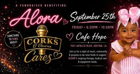 Corks & Chorus Cares: A Fundraiser Benefiting Alora