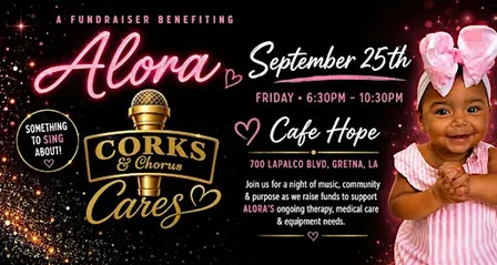 Corks & Chorus Cares: A Fundraiser Benefiting Alora