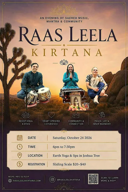 A HEART-OPENING EVENING OF SANKIRTAN WITH RAAS LEELA KIRTANA