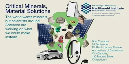 Critical minerals, material solutions (Christchurch)
