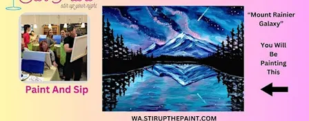 Seattle Paint and Sip, Paint Party, Paint Night  With Stir Up The Paint