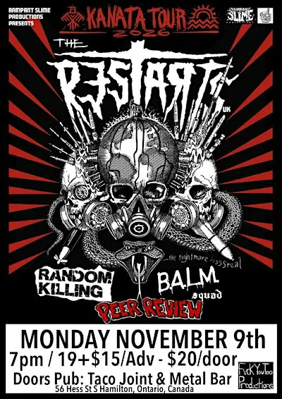 The Restarts / Random Killing / Balm Squad / Peer Review @ Doors Pub