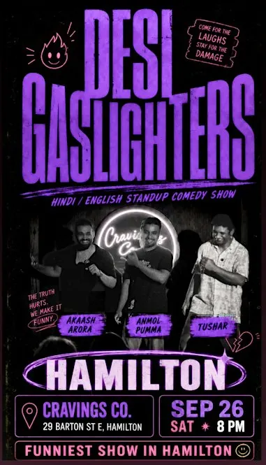 Desi Gaslighters- A Hindi/English Stand Up Comedy Show