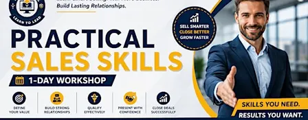 Practical Sales Skills 1 Day Workshop  Vermont