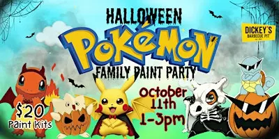 Pokemon Halloween Paint Party
